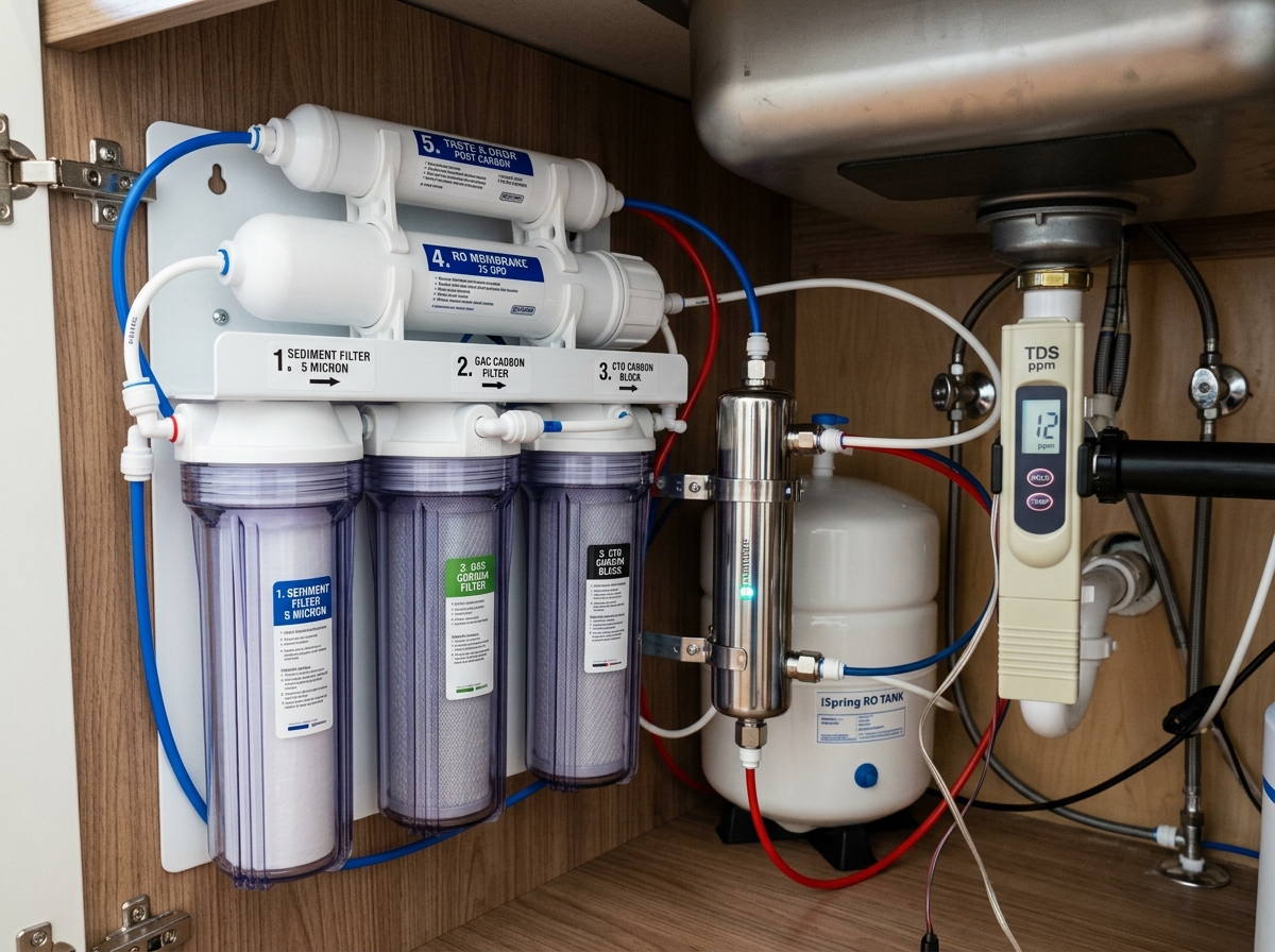 New hot water cylinder installed in a utility room in Rathmalana