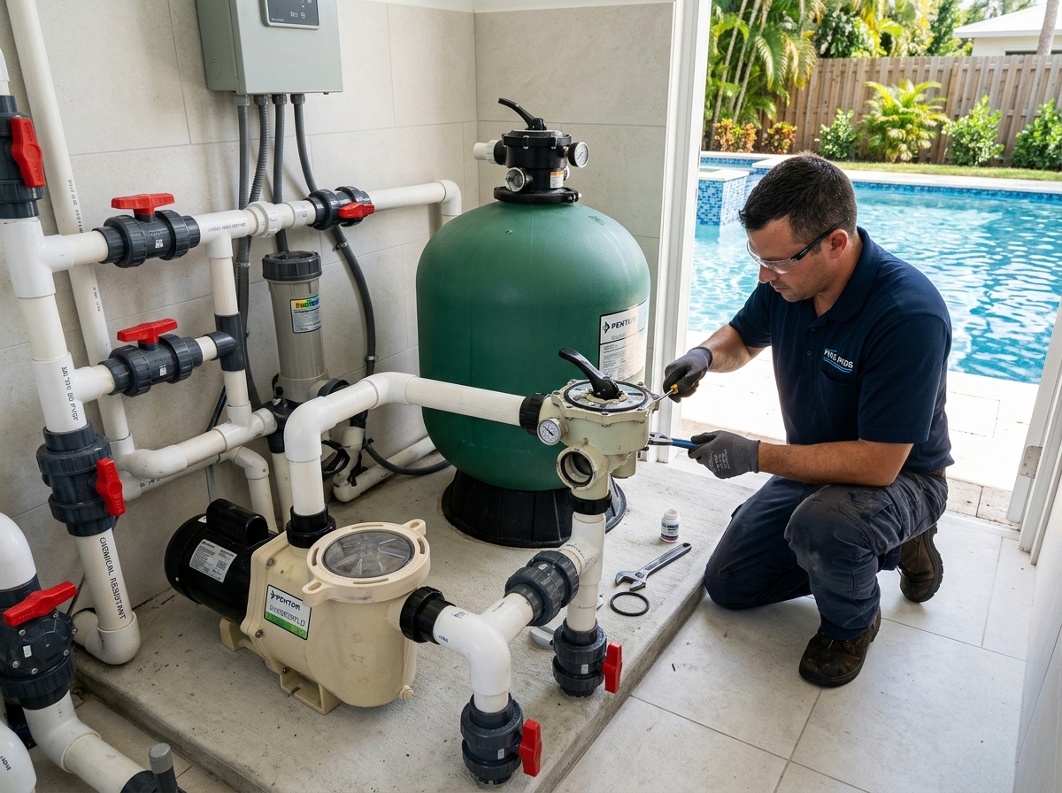 SIX7 pool plumbing repair in Colombo - circulation and leak fixes